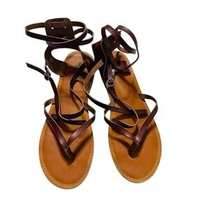 American Eagle Brown Strappy Sandals